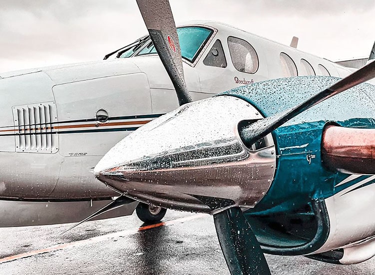 Avião usado para táxi aéreo no Brasil
