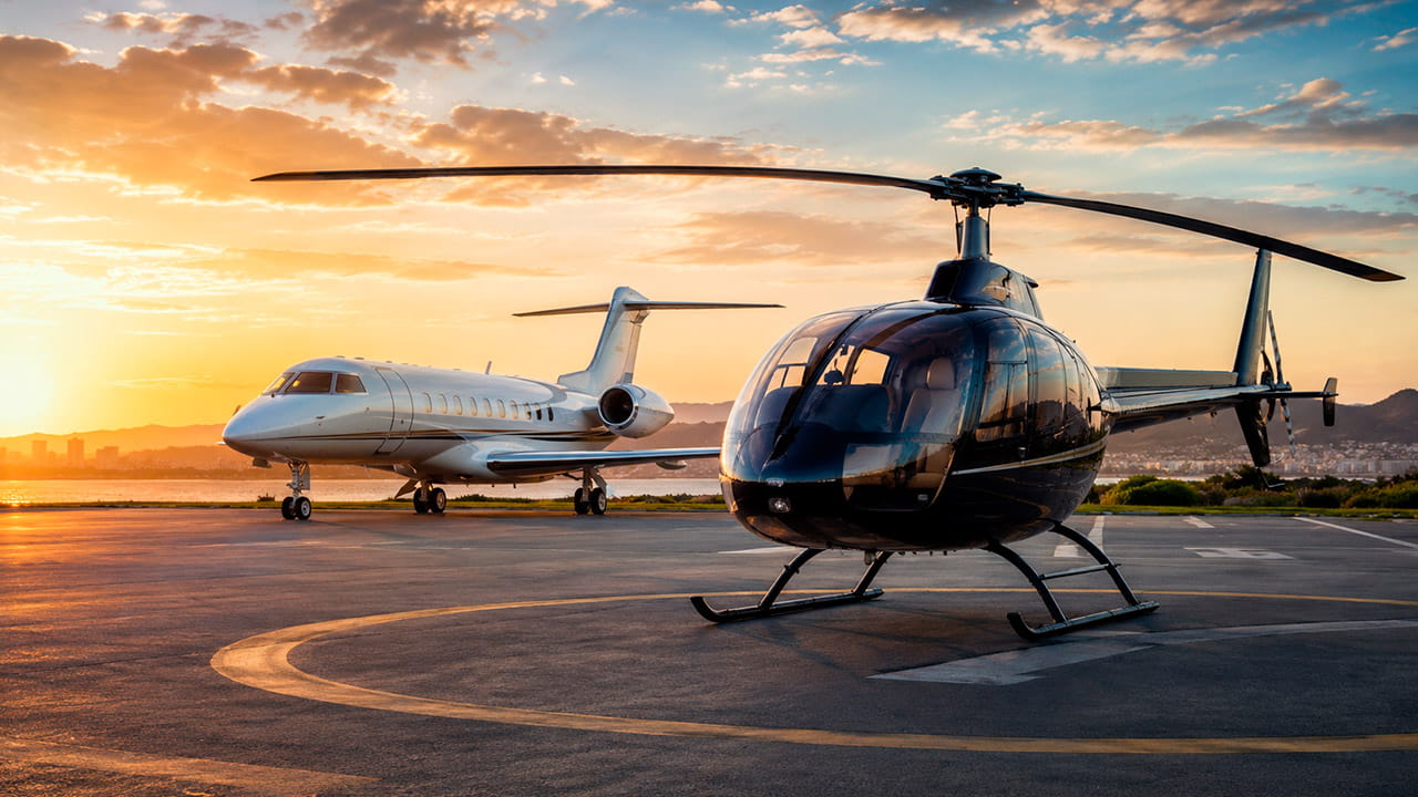 Helicóptero ou avião, qual escolher para cada tipo de viagem
