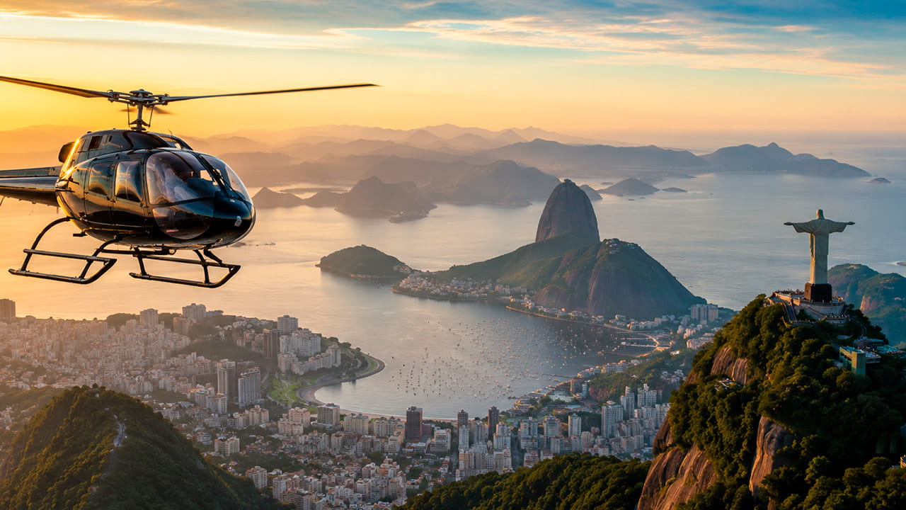 Voo panorâmico de helicóptero no Rio de Janeiro